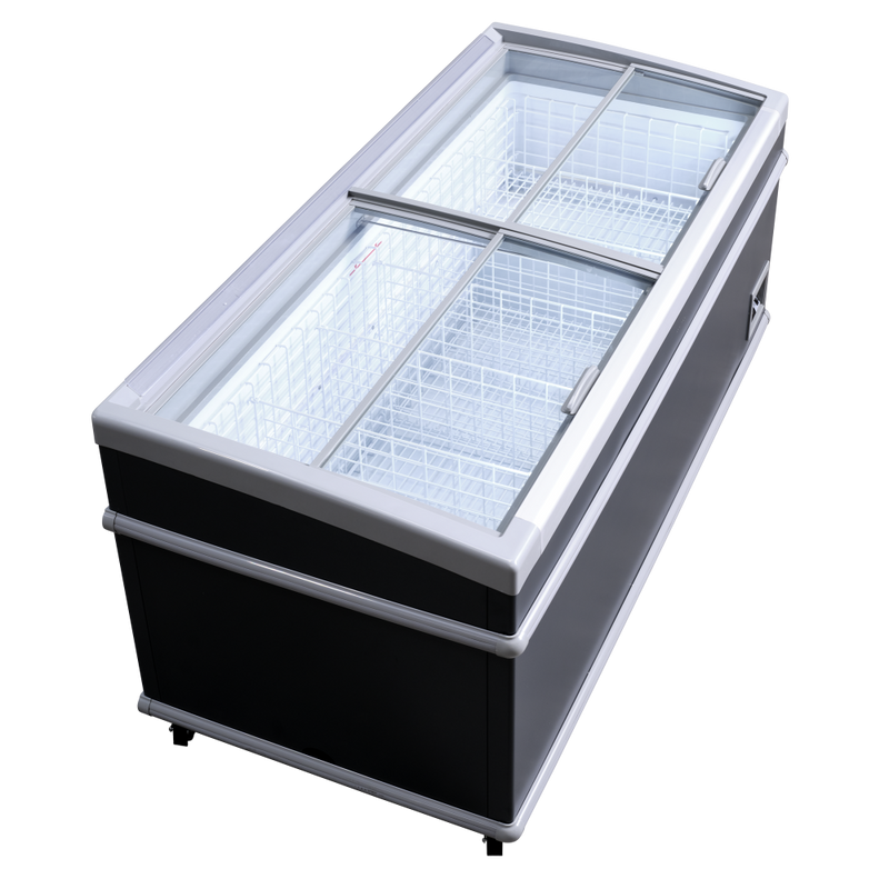 Scandomestic displayfryseboks grå 501 liter SIF700ADGC