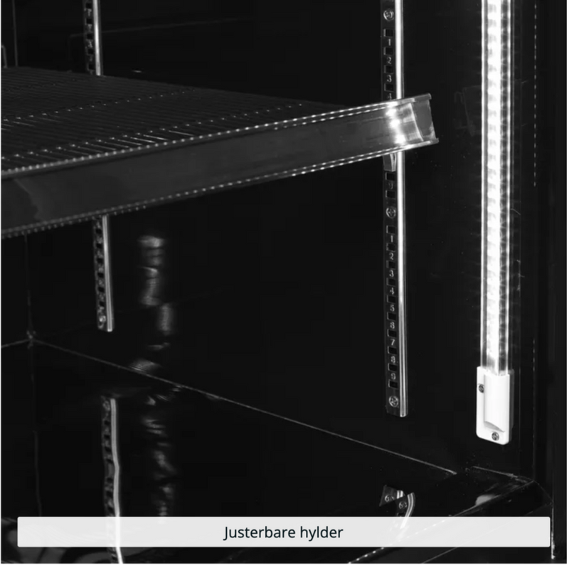 Tefcold displayfryser sort 209 cm Atom Maxi F1DBB