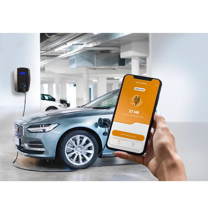 AC SMART ECO 22KW - Type 2 Wifi App - Inkl. Standard Montering