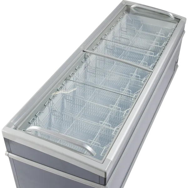 Scandomestic display fryseboks i svart 900 L SIF900D