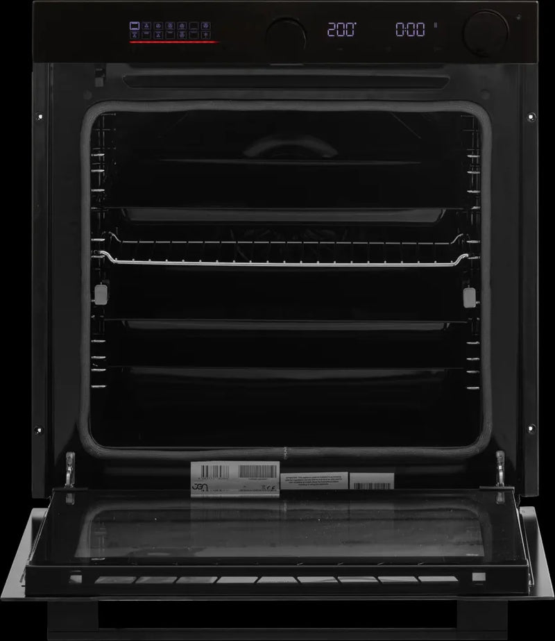 JGNordic innbyggingsovn, 80 liter svart pyro 14 prgram BO 7103 SR