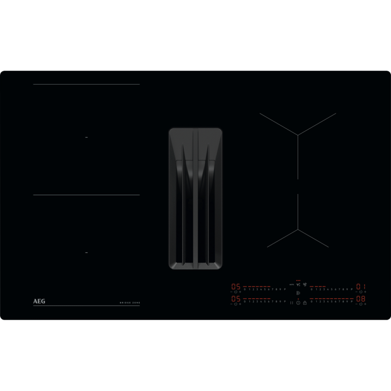 AEG Induksjonstopp med integrert ventilator 80 cm TH84CB03CB 949598202