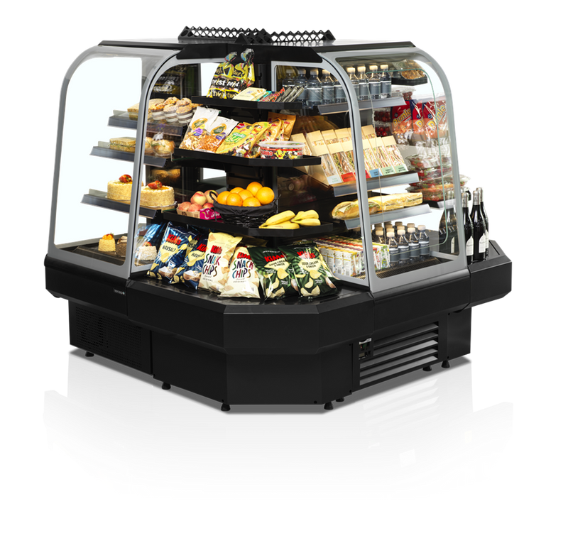 Tefcold NOC60CC åpen displaykjøleskap i sort