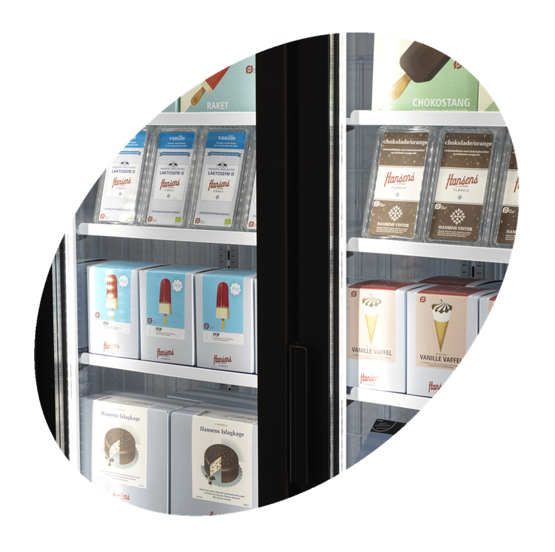 Tefcold Display Fryseskap, Hvit - UFSC1600GCP