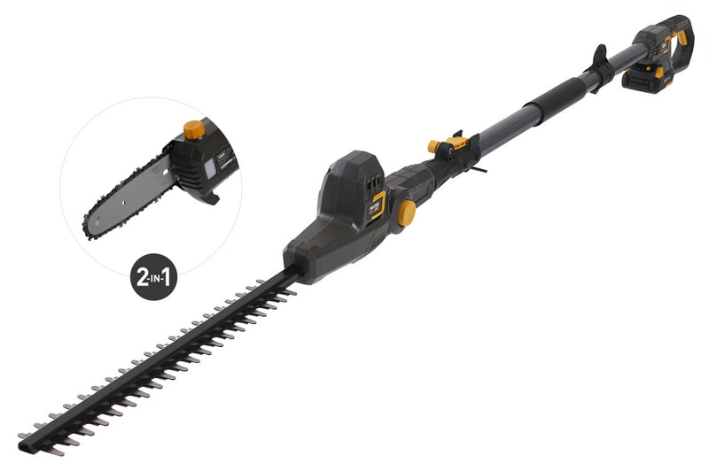 Texas motorsag og hekksaks på stang batteri 20V 2in1 PHX/PCX2000 m/bat og lader 90063256