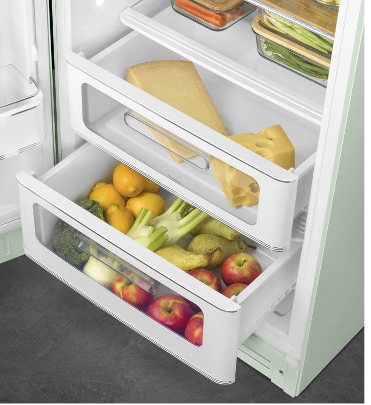 Smeg kjøleskap pastell grønn 50`s retro FAB28LPG5