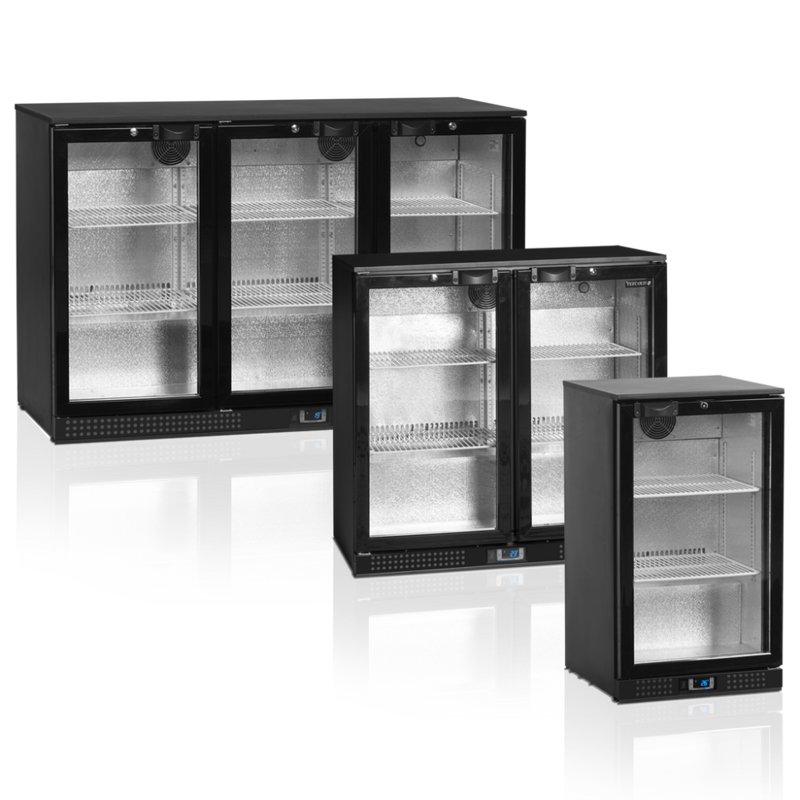 Tefcold barkjøleskap med 2 hengslete dører DB201H