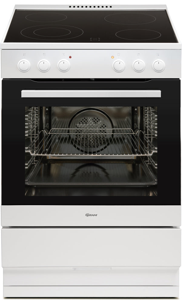 Gram keramisk komfyr i rustfritt stål EK 16610-90 X