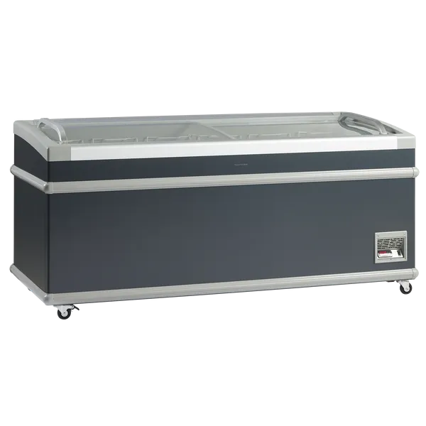 Scandomestic display fryseboks mørk grå 670 L SIF700C