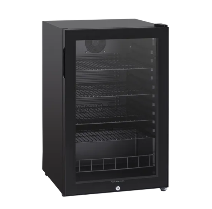 Scandomestic display kjøleskap sort 84,5 cm DC126BB