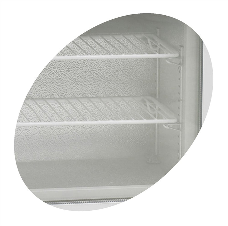 Tefcold dipslay fryseskap Hvit UF100GCP