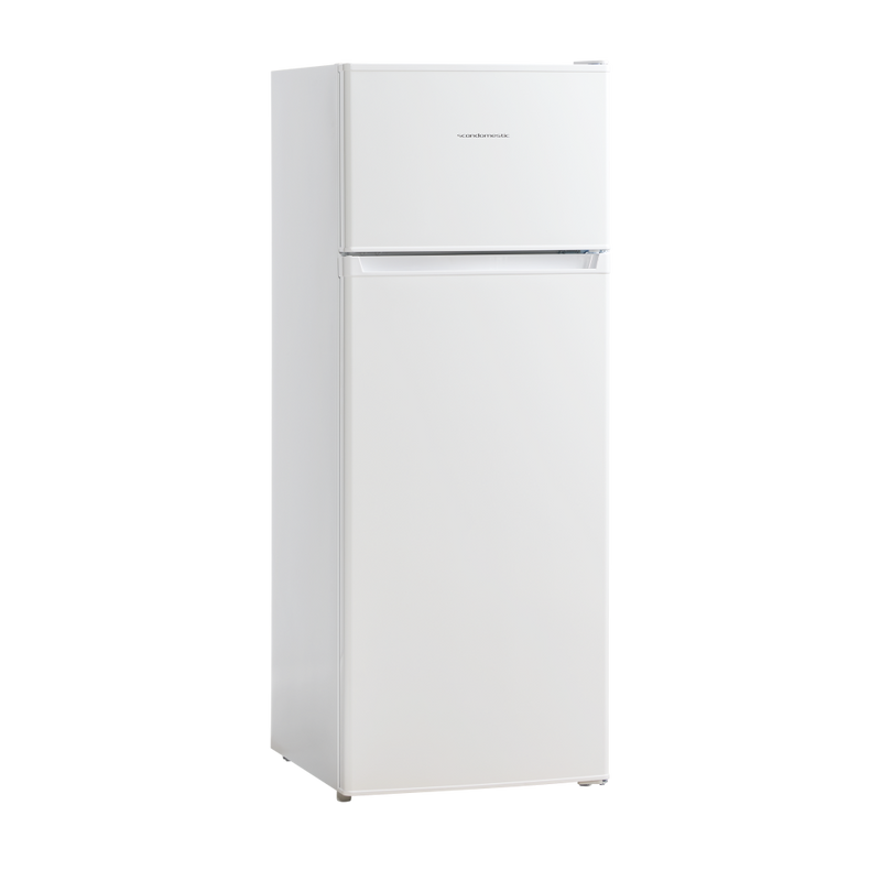 Scandomestic integrert kombinert kjøl- og fryseskap hvit 143 cm CBF206WE