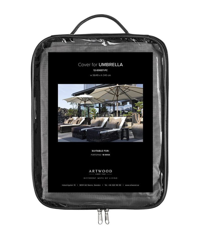 Artwood trekk parasoll til Portofino