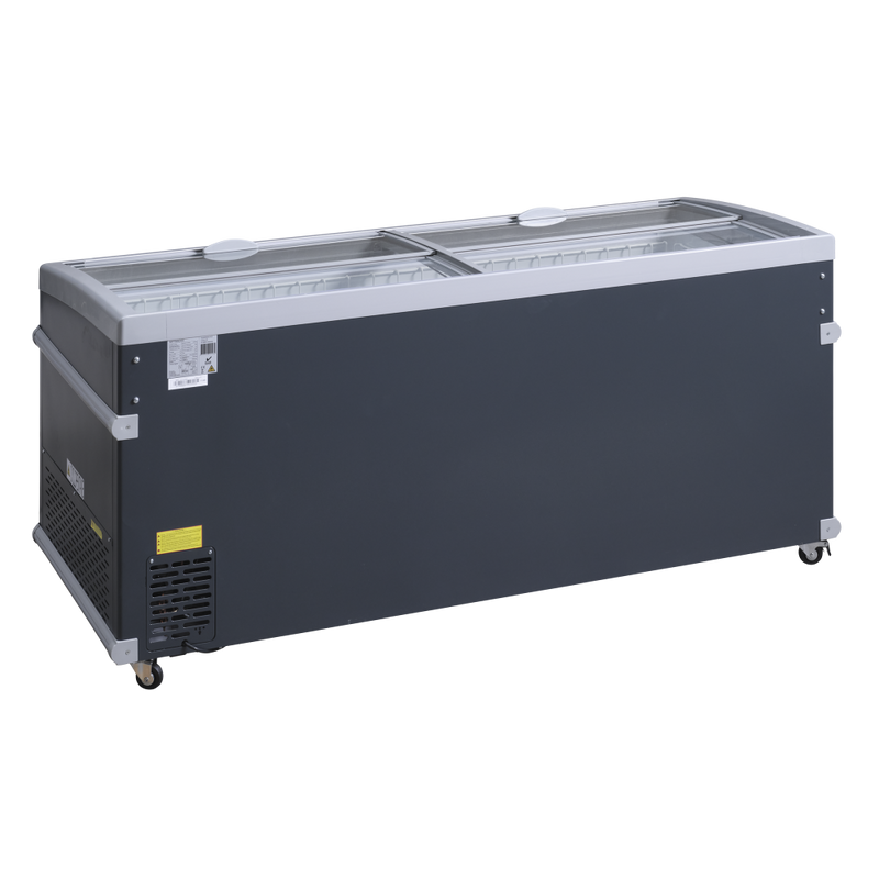 Scandomestic displayfryseboks grå 501 liter SIF700ADGC