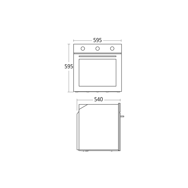 Scandomestic innbyggingsovn i sort XO 6300