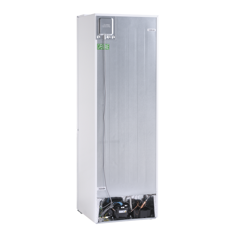 Scandomestic frittstående kombinert kjøl- og fryseskap hvit 186 cmCBF293NFWD