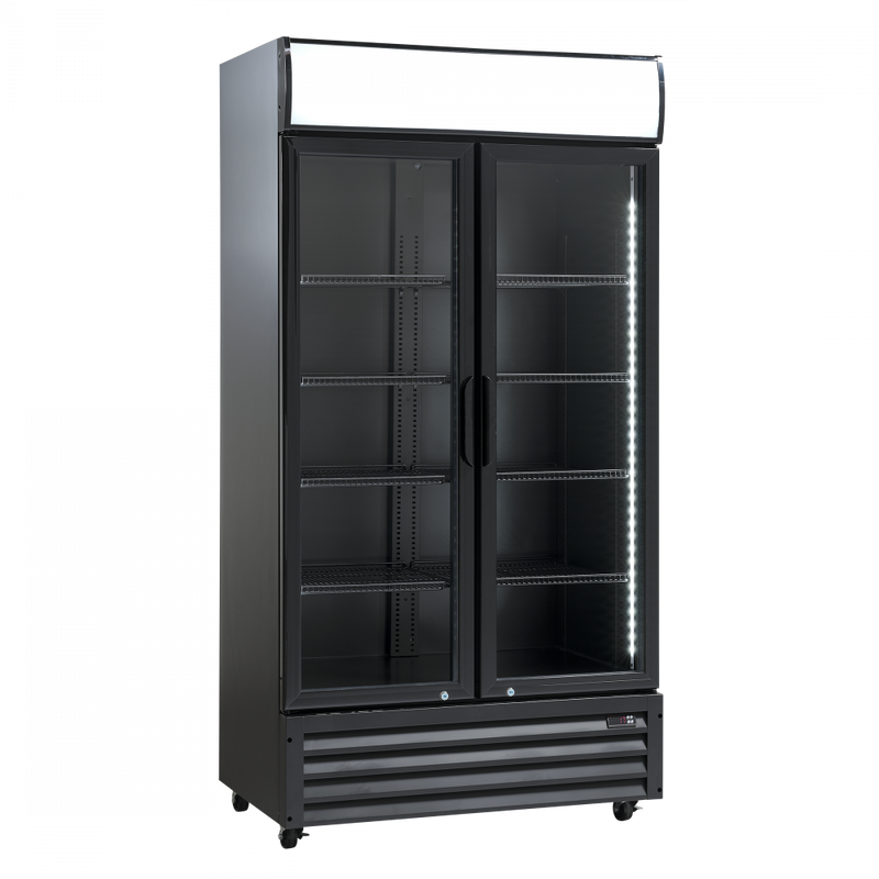 Scandomestic display kjøleskap svart SD 802 BHE