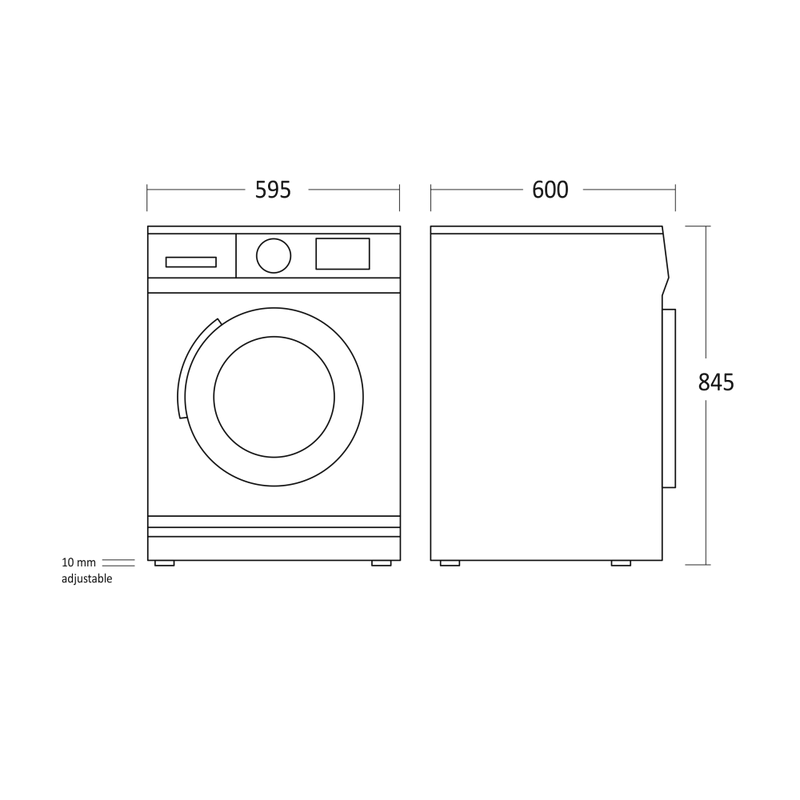 Scandomestic tørketrommel hvit 8kg 60 cm TDH28WE