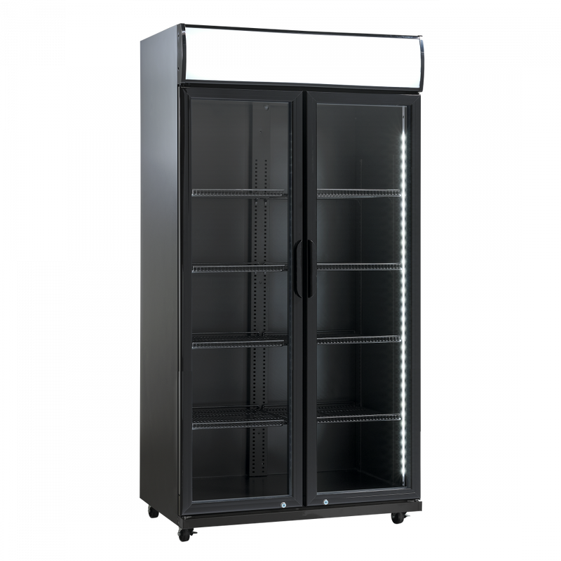 Scandomestic display kjøleskap svart SD 881 BHE