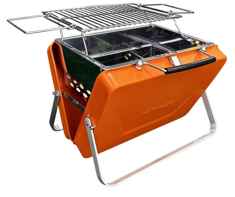 Homeline buddy flergangsgrill orange koffert 216007