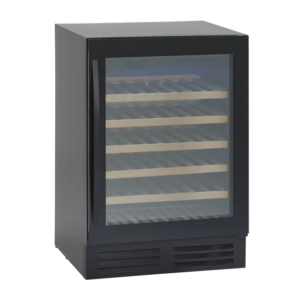 Scandomestic vinskap 1 sone sort med plass til 46 flasker SV 81 B