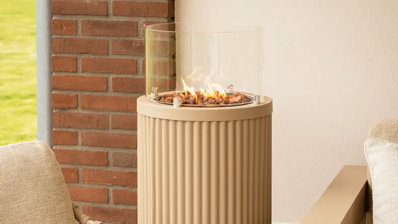 Trend Collection gasslanterne frittstående Cosipillar Curved beige 5981470