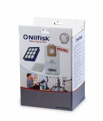 Nilfisk Select starter kit 8 poser 1 hepa 2 filt - 128389188