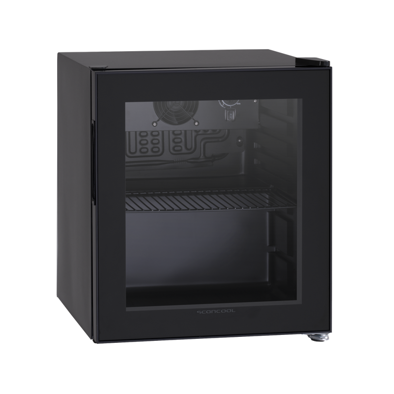 Scandomestic displaykjøleskap sort 43 cm DC48BB