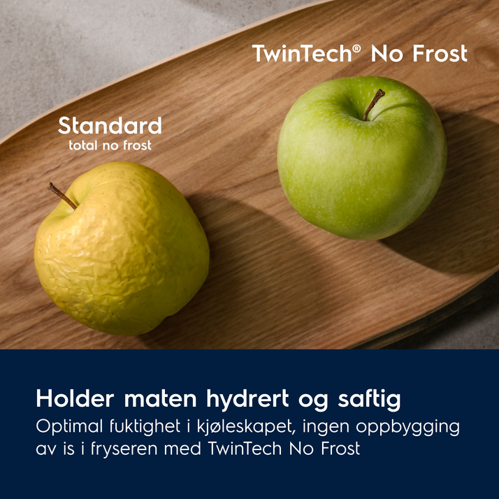 Electrolux frittstående kombiskap i stål 186 cm LNC7ME32X4