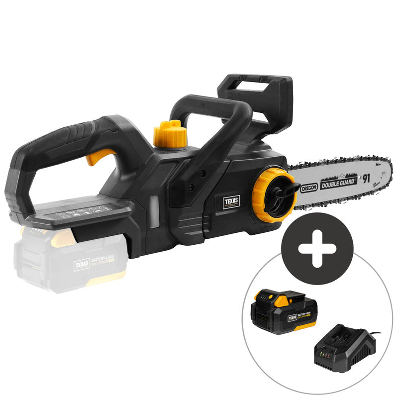 Texas motorsag batteri 20V CSX2000 m/batteri + lader 90063257