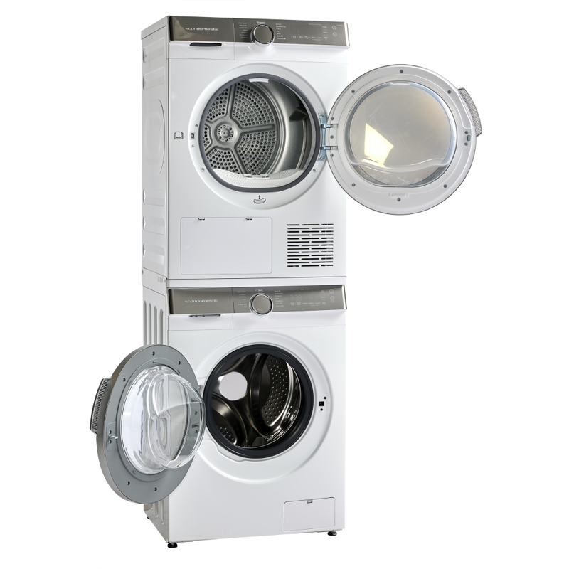 Scandomestic vaskemaskin hvit 8 kg 60 cm WMF1408WA