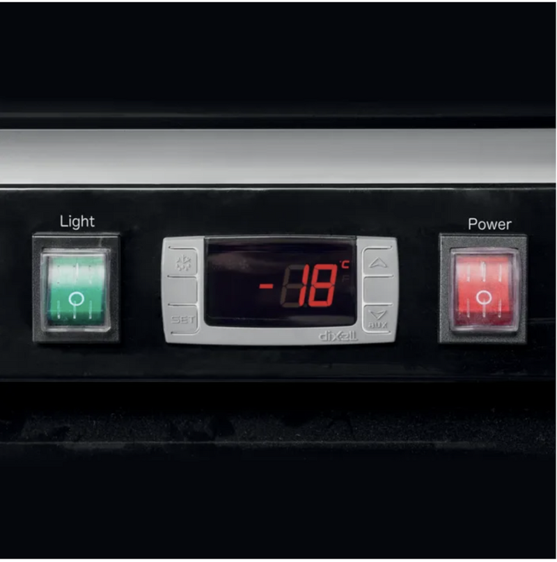 Tefcold displayfryseskap 3 dører sort 205 cm LGF7500B