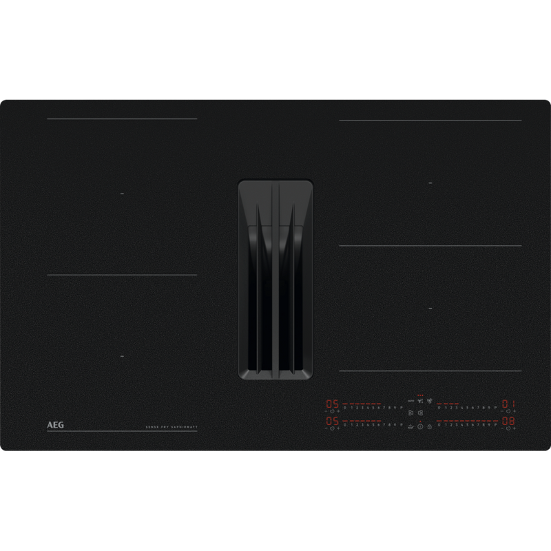 AEG Induksjonstopp med integrert ventilator 80 cm TH84CC23CZ Saphir Matt