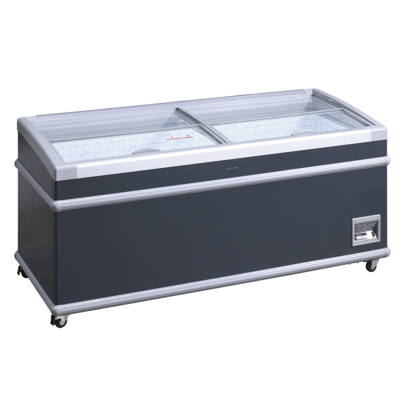 Scandomestic displayfryseboks grå 501 liter SIF700ADGC