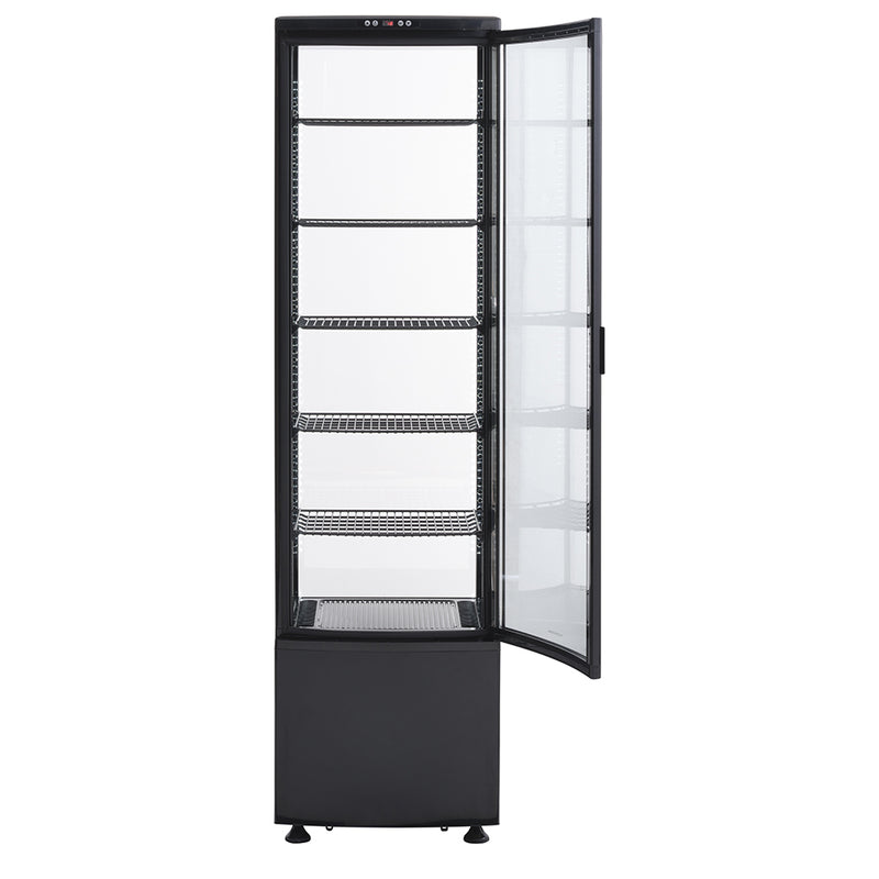 Scandomestic display kjøleskap svart RTC 287 BE