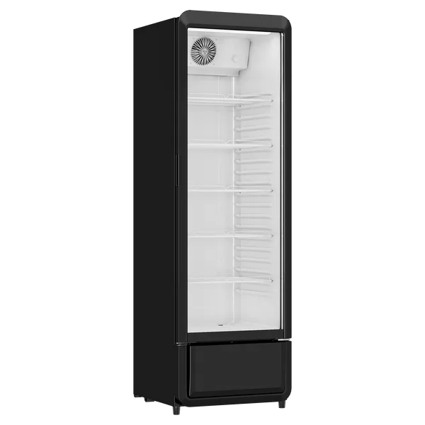 Scandomestic displaykjøleskap DC280BD svart 172cm