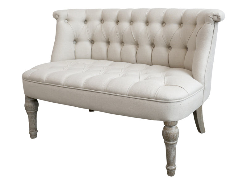 Chic Antique Fransk Sofa i linstoff 2. pers 41029230