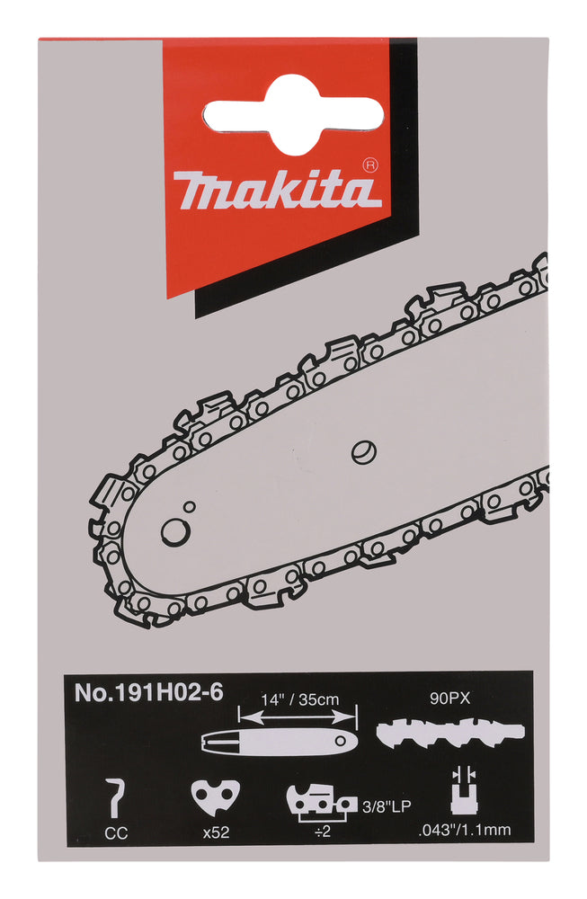 Makita sagkjede 14", 3/8", 52 lenker