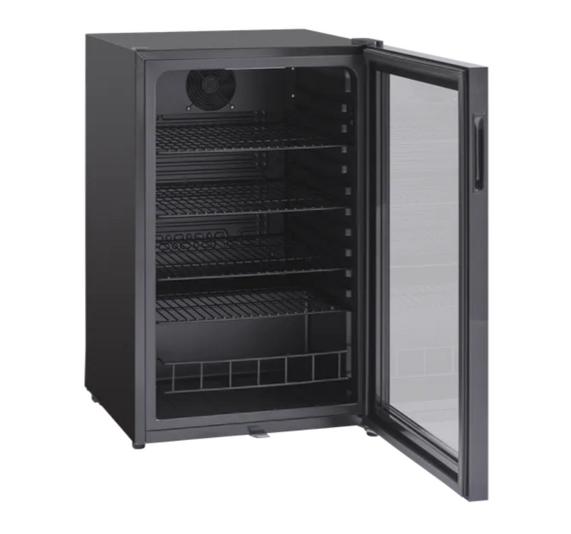 Scandomestic display kjøleskap sort 84,5 cm DC126BB