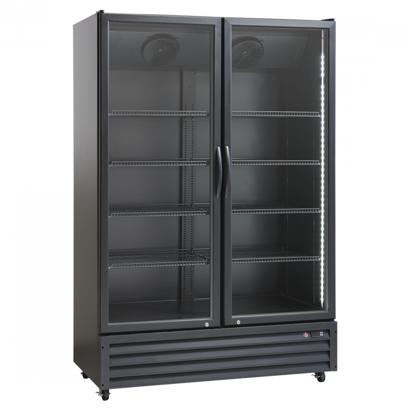 Scandomestic display kjøleskap svart SD 1326 BE