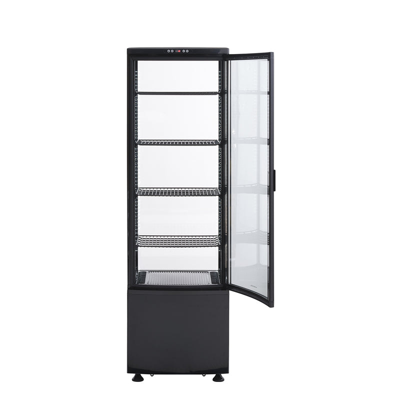 Scandomestic displaykjøleskap svart RTC 237 BE