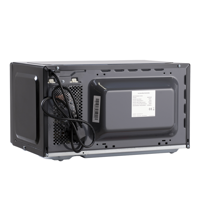 Scandomestic mikrobølgeovn sort 700W MWS20B