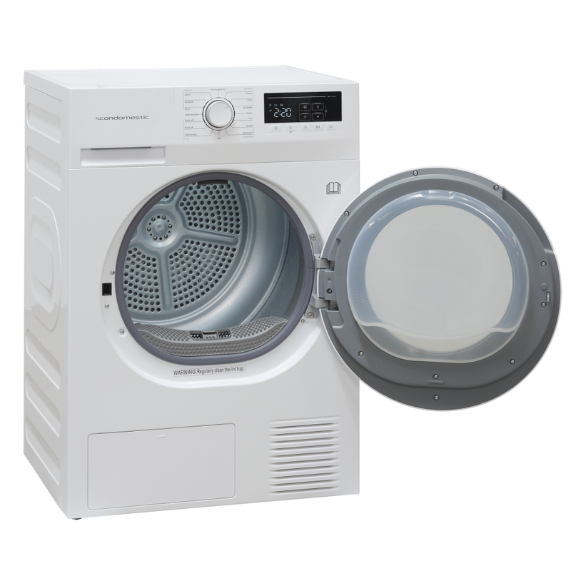 Scandomestic tørketrommel hvit 8kg 60 cm TDH28WE