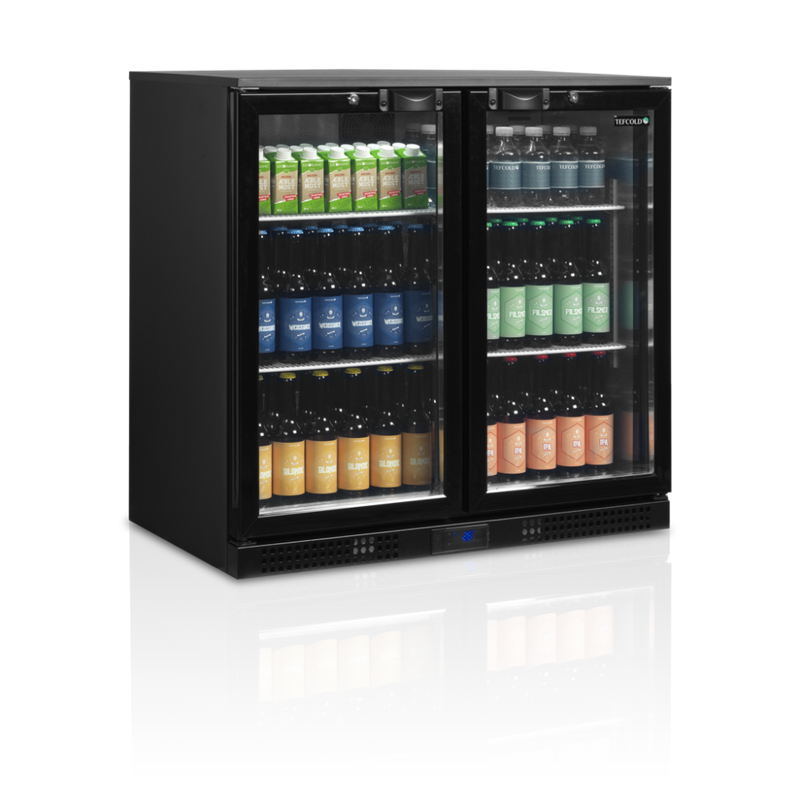 Tefcold barkjøleskap med 2 hengslete dører DB201H