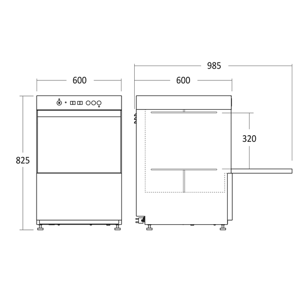Scandomestic oppvaskmaskin i stål 60 cm GD510BDDSS
