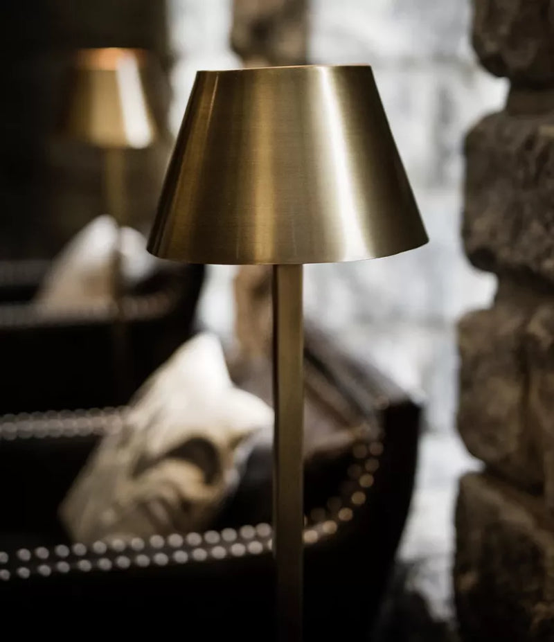 Artwood GRAZ Gulvlame Lampefot Antikk Messing