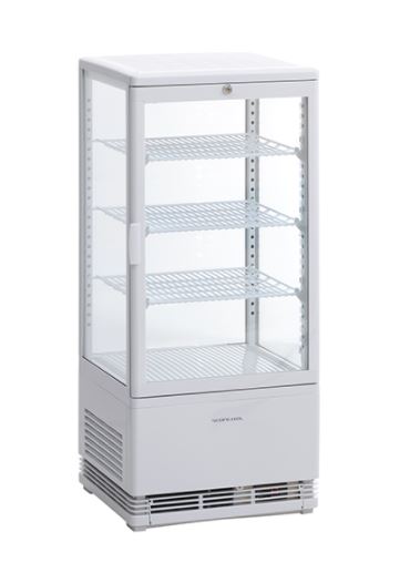 Scandomestic display kjøleskap hvit RT 82 WE