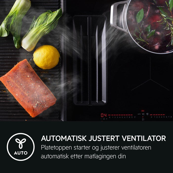 Aeg induksjonstopp med integrert ventilator 70 cm TCH74B01CB